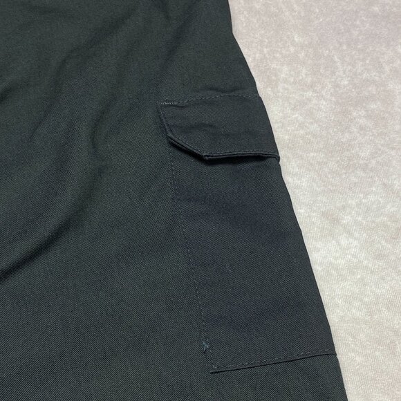 Red Kap Mens Work Pants Tag Size 38x30 Black Polyester Cotton Cargo Pockets - Picture 9 of 9